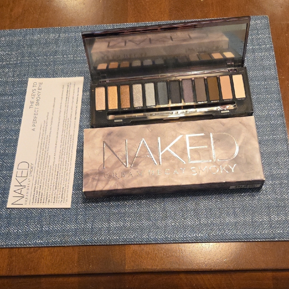 Urban Decay Naked Smoky Palette with Gold and Gray Hues